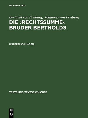 cover image of Untersuchungen I